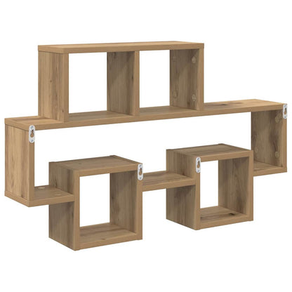 Étagère Murale avec étagère chêne artisanal 82 x 15 x 51 cm
