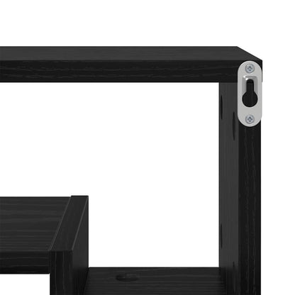 Étagère Murale Chêne noir 82 x 15 x 51 cm Bois d'ingénierie