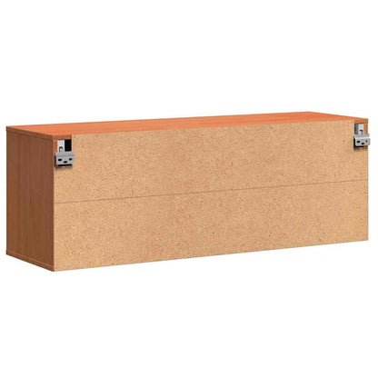 Meuble mural Marron cire 100 x 30 x 35 cm Bois massif en pin