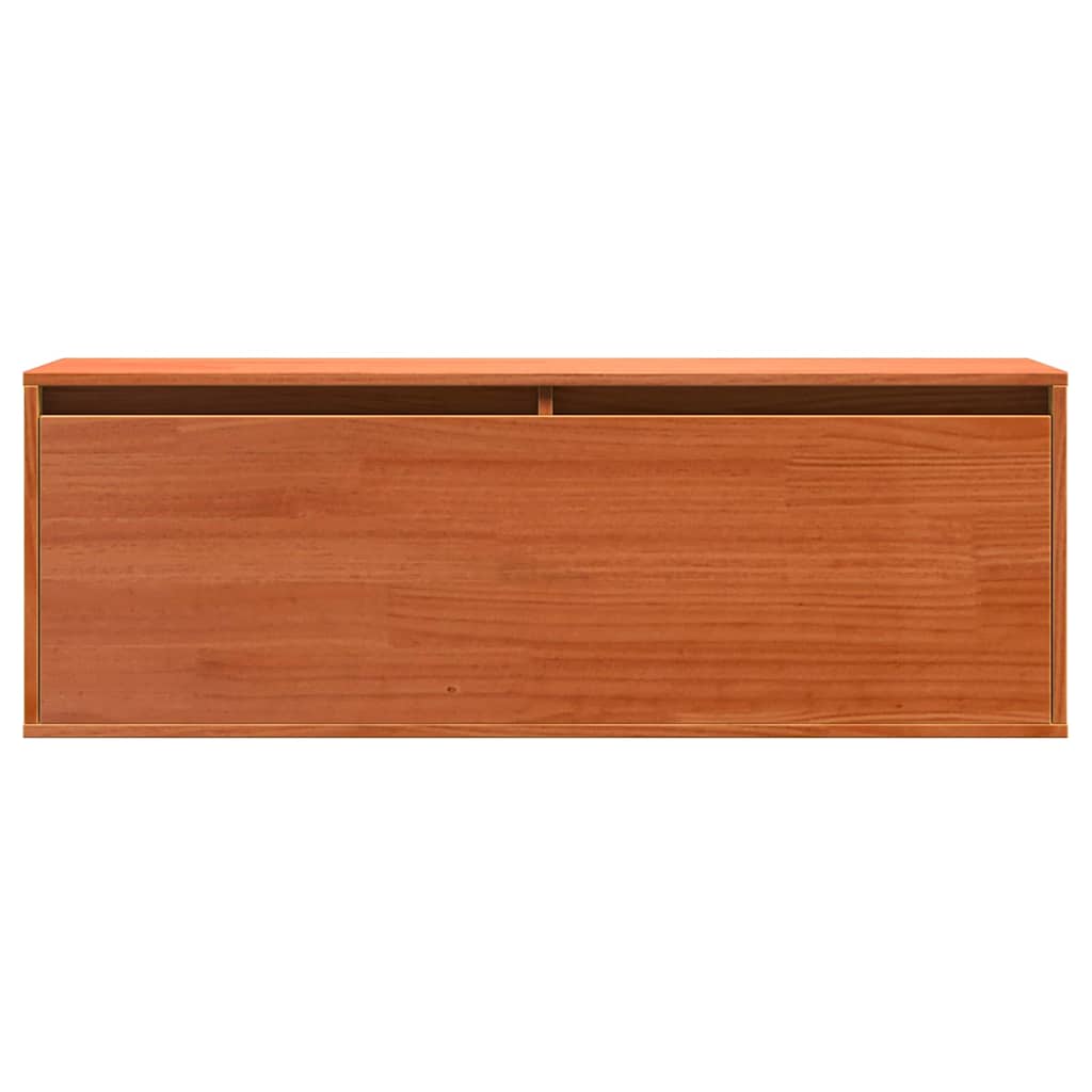 Meuble mural Marron cire 100 x 30 x 35 cm Bois massif en pin
