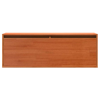 Meuble mural Marron cire 100 x 30 x 35 cm Bois massif en pin