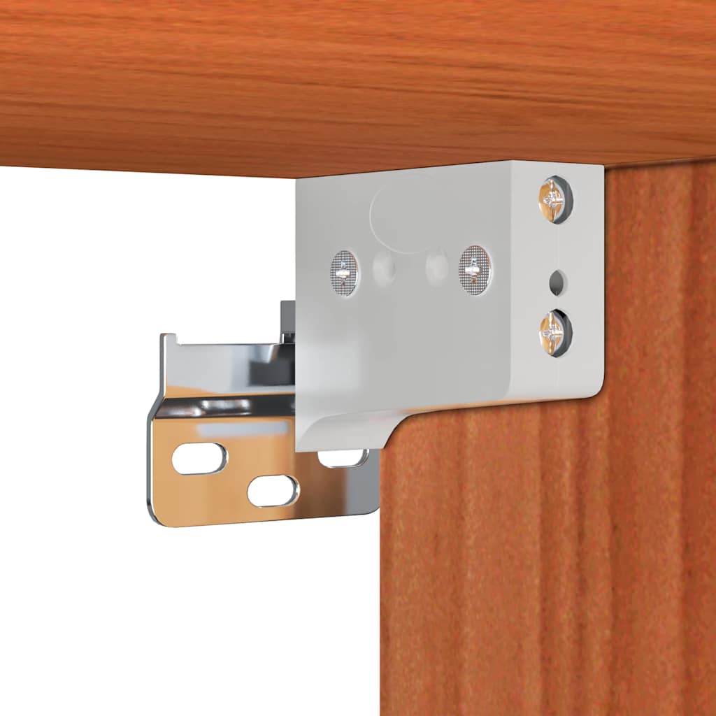 Cabinets muraux avec porte 2 pcs Marron cire 100 x 30 x 35 cm