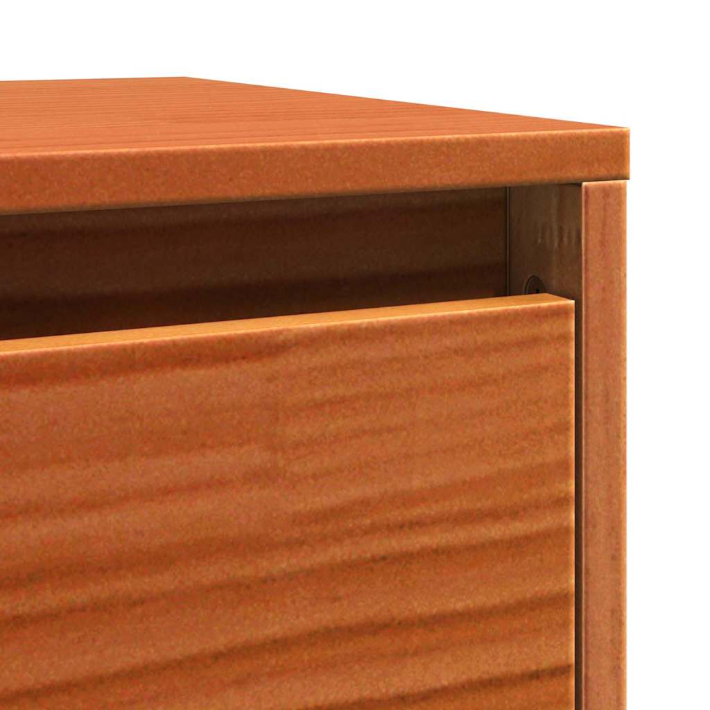 Cabinets muraux avec porte 2 pcs Marron cire 100 x 30 x 35 cm