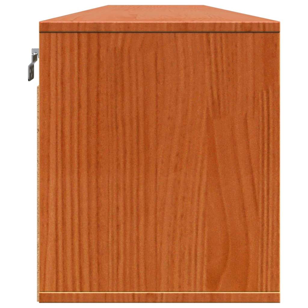 Cabinets muraux avec porte 2 pcs Marron cire 100 x 30 x 35 cm