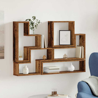 Cube mural Autre Bois ancien 96 x 12 x 64 cm Bois d'ingénierie