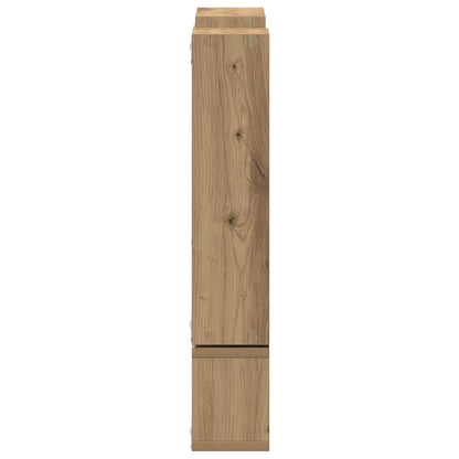 Cube mural chêne artisanal 96 x 12 x 64 cm Bois d'ingénierie
