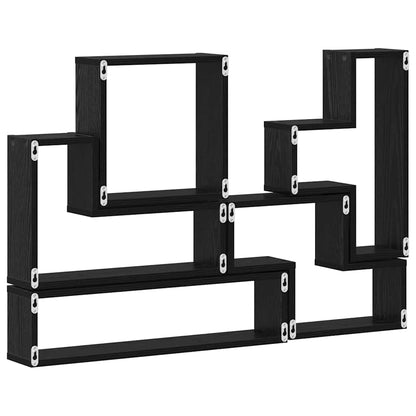Cube mural Autre Chêne noir 96 x 12 x 64 cm Bois d'ingénierie
