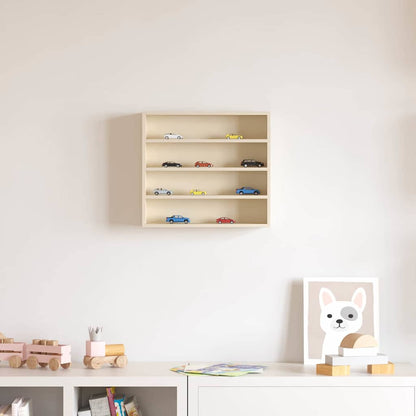Boîte d'Exposition en Bois Marron 40 x 8,5 x 37 cm Contreplaqué