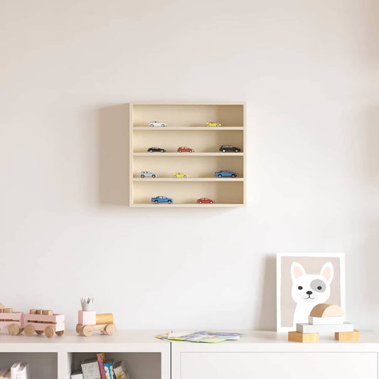 Boîte d'Exposition en Bois Marron 40 x 8,5 x 37 cm Contreplaqué