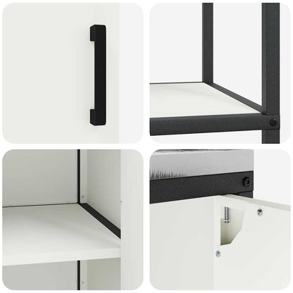 Ensemble de rangement cuisine 2 pcs Blanc 180 x 50 x 92 cm