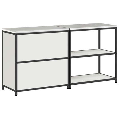 Ensemble de rangement cuisine 2 pcs Blanc 180 x 50 x 92 cm