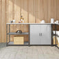 Ensemble de rangement cuisine 2 pcs Argent 180 x 50 x 92 cm