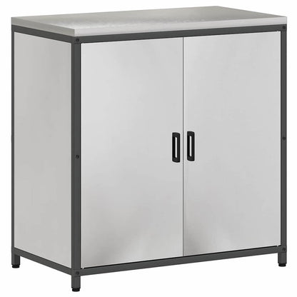 Ensemble de rangement cuisine 2 pcs Argent 180 x 50 x 92 cm
