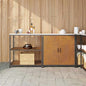 Ensemble de rangement cuisine 2 pcs Rouillé 180 x 50 x 92 cm