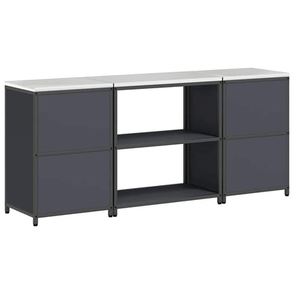 Ensemble de rangement cuisine 3 pcs Anthracite 210 x 50 x 92 cm