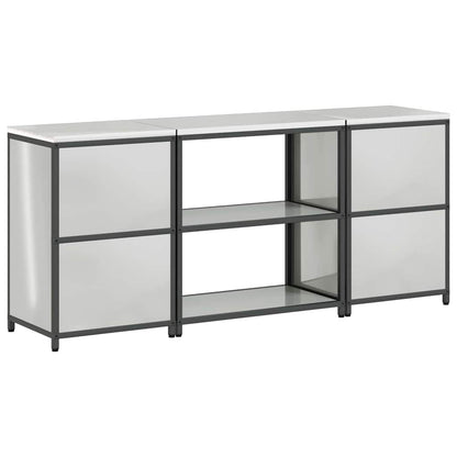 Ensemble de rangement cuisine 3 pcs Argent 210 x 50 x 92 cm