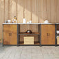 Ensemble de rangement cuisine 3 pcs Rouillé 210 x 50 x 92 cm