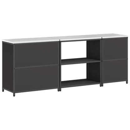 Ensemble de rangement cuisine Other 3 pcs Noir 240 x 50 x 92 cm
