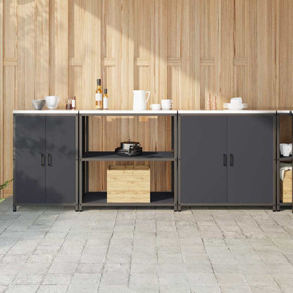 Ensemble de rangement cuisine 3 pcs Anthracite 240 x 50 x 92 cm