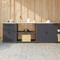 Ensemble de rangement cuisine 3 pcs Anthracite 240 x 50 x 92 cm