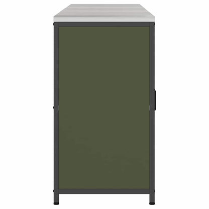 Ensemble de rangement cuisine 3 pcs Vert olive 240 x 50 x 92 cm