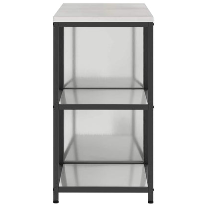 Ensemble de rangement cuisine 2 pcs Argent 120 x 50 x 92 cm