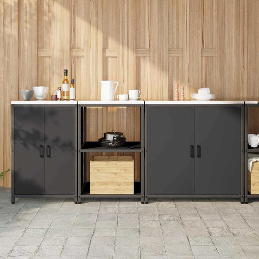 Ensemble de rangement cuisine Other 3 pcs Noir 210 x 50 x 92 cm